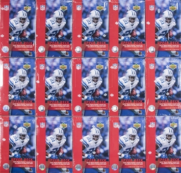 2005 Upper Deck Football Unopened 24-Count Hobby Boxes (15)